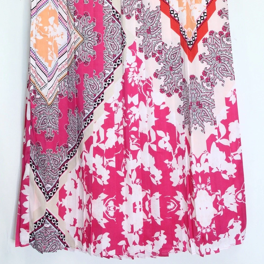 Chico's Long Maxi Skirt Long Skirt sz 0 Small Women Colorful Spring print - Picture 4 of 9